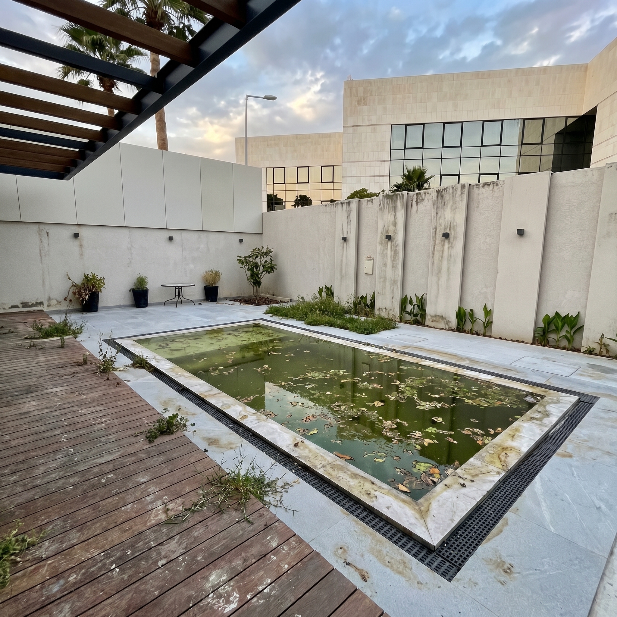 Pool before Ocean Pool professional cleaning